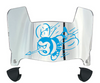 Delaware State Hornets Mini Football Helmet Visor Shield w/ Clips - PICK VISOR & LOGO COLOR