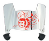 Delaware State Hornets Mini Football Helmet Visor Shield w/ Clips - PICK VISOR & LOGO COLOR