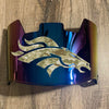 Denver Broncos Full Size Football Helmet Visor Shield Blue Iridium Mirror w/ Clips - PICK LOGO COLOR