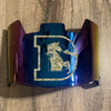 Denver Broncos Full Size Football Helmet Visor Shield Blue Iridium Mirror w/ Clips - PICK LOGO COLOR