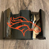 Denver Broncos Full Size Football Helmet Visor Shield Silver Chrome Mirror w/ Clips - PICK LOGO COLOR