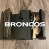Denver Broncos Full Size Football Helmet Visor Shield Silver Chrome Mirror w/ Clips - PICK LOGO COLOR