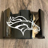 Denver Broncos Full Size Football Helmet Visor Shield Silver Chrome Mirror w/ Clips - PICK LOGO COLOR