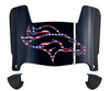 Denver Broncos Limited Edition Mini Football Helmet Visor Shield w/ Clips - PICK VISOR & LOGO COLOR
