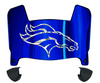 Denver Broncos Limited Edition Mini Football Helmet Visor Shield w/ Clips - PICK VISOR & LOGO COLOR