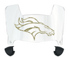 Denver Broncos Limited Edition Mini Football Helmet Visor Shield w/ Clips - PICK VISOR & LOGO COLOR