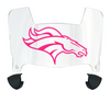 Denver Broncos Limited Edition Mini Football Helmet Visor Shield w/ Clips - PICK VISOR & LOGO COLOR