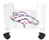 Denver Broncos Limited Edition Mini Football Helmet Visor Shield w/ Clips - PICK VISOR & LOGO COLOR