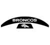 Denver Broncos MIDI Mid Size SpeedFlex Football Helmet Front & Back Bumper Decal Set - Pick Color