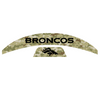 Denver Broncos MIDI Mid Size SpeedFlex Football Helmet Front & Back Bumper Decal Set - Pick Color