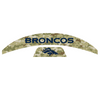 Denver Broncos MIDI Mid Size SpeedFlex Football Helmet Front & Back Bumper Decal Set - Pick Color