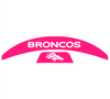 Denver Broncos MIDI Mid Size SpeedFlex Football Helmet Front & Back Bumper Decal Set - Pick Color