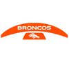 Denver Broncos MIDI Mid Size SpeedFlex Football Helmet Front & Back Bumper Decal Set - Pick Color