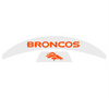 Denver Broncos MIDI Mid Size SpeedFlex Football Helmet Front & Back Bumper Decal Set - Pick Color