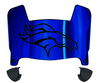 Denver Broncos Mini Football Helmet Visor Shield w/ Clips - PICK VISOR & LOGO COLOR