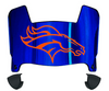 Denver Broncos Mini Football Helmet Visor Shield w/ Clips - PICK VISOR & LOGO COLOR