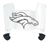 Denver Broncos Mini Football Helmet Visor Shield w/ Clips - PICK VISOR & LOGO COLOR
