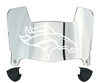 Denver Broncos Mini Football Helmet Visor Shield w/ Clips - PICK VISOR & LOGO COLOR