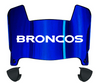 Denver Broncos Mini Football Helmet Visor Shield w/ Clips - PICK VISOR & LOGO COLOR