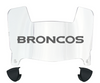 Denver Broncos Mini Football Helmet Visor Shield w/ Clips - PICK VISOR & LOGO COLOR