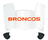 Denver Broncos Mini Football Helmet Visor Shield w/ Clips - PICK VISOR & LOGO COLOR