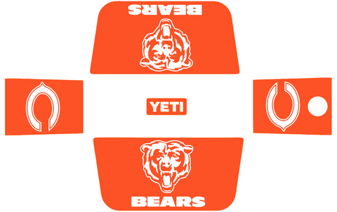 Chicago Bears Wrap Kit for YETI Hard Coolers Tundra Roadie Haul PICK COLOR