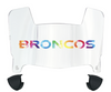 Denver Broncos Limited Edition Mini Football Helmet Visor Shield w/ Clips - PICK VISOR & LOGO COLOR