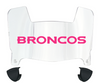 Denver Broncos Limited Edition Mini Football Helmet Visor Shield w/ Clips - PICK VISOR & LOGO COLOR