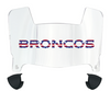 Denver Broncos Limited Edition Mini Football Helmet Visor Shield w/ Clips - PICK VISOR & LOGO COLOR
