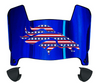 Denver Broncos Limited Edition Mini Football Helmet Visor Shield w/ Clips - PICK VISOR & LOGO COLOR