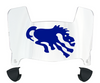 Denver Broncos Retro Throwback Mini Football Helmet Visor Shield w/ Clips - PICK VISOR & LOGO COLOR