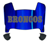 Denver Broncos Retro Throwback Mini Football Helmet Visor Shield w/ Clips - PICK VISOR & LOGO COLOR