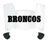 Denver Broncos Retro Throwback Mini Football Helmet Visor Shield w/ Clips - PICK VISOR & LOGO COLOR