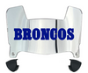Denver Broncos Retro Throwback Mini Football Helmet Visor Shield w/ Clips - PICK VISOR & LOGO COLOR