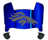 Denver Broncos Mini Football Helmet Visor Shield w/ Clips - PICK VISOR & LOGO COLOR