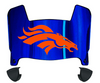 Denver Broncos Mini Football Helmet Visor Shield w/ Clips - PICK VISOR & LOGO COLOR