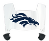 Denver Broncos Mini Football Helmet Visor Shield w/ Clips - PICK VISOR & LOGO COLOR