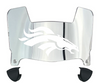 Denver Broncos Mini Football Helmet Visor Shield w/ Clips - PICK VISOR & LOGO COLOR