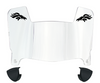Denver Broncos Mini Football Helmet Visor Shield w/ Clips - PICK VISOR & LOGO COLOR