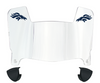Denver Broncos Mini Football Helmet Visor Shield w/ Clips - PICK VISOR & LOGO COLOR