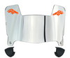 Denver Broncos Mini Football Helmet Visor Shield w/ Clips - PICK VISOR & LOGO COLOR