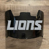 Detroit Lions Full Size Football Helmet Visor Shield Black Dark Tint w/ Clips - PICK LOGO COLOR