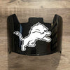 Detroit Lions Full Size Football Helmet Visor Shield Black Dark Tint w/ Clips - PICK LOGO COLOR
