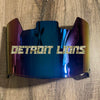 Detroit Lions Full Size Football Helmet Visor Shield Blue Iridium Mirror w/ Clips - PICK LOGO COLOR
