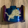 Detroit Lions Full Size Football Helmet Visor Shield Blue Iridium Mirror w/ Clips - PICK LOGO COLOR