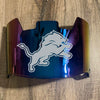 Detroit Lions Full Size Football Helmet Visor Shield Blue Iridium Mirror w/ Clips - PICK LOGO COLOR