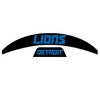 Detroit Lions MIDI Mid Size SpeedFlex Football Helmet Front & Back Bumper Decal Set - Pick Color