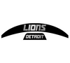 Detroit Lions MIDI Mid Size SpeedFlex Football Helmet Front & Back Bumper Decal Set - Pick Color