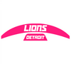 Detroit Lions MIDI Mid Size SpeedFlex Football Helmet Front & Back Bumper Decal Set - Pick Color