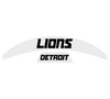 Detroit Lions MIDI Mid Size SpeedFlex Football Helmet Front & Back Bumper Decal Set - Pick Color